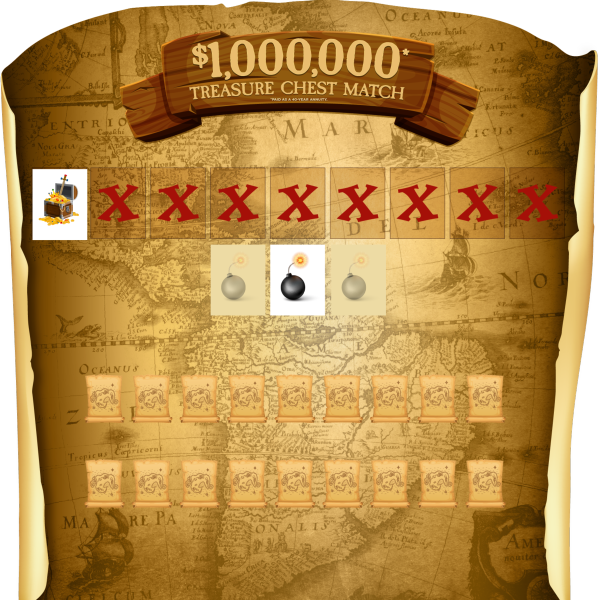 Treasure Chest Map Game Board