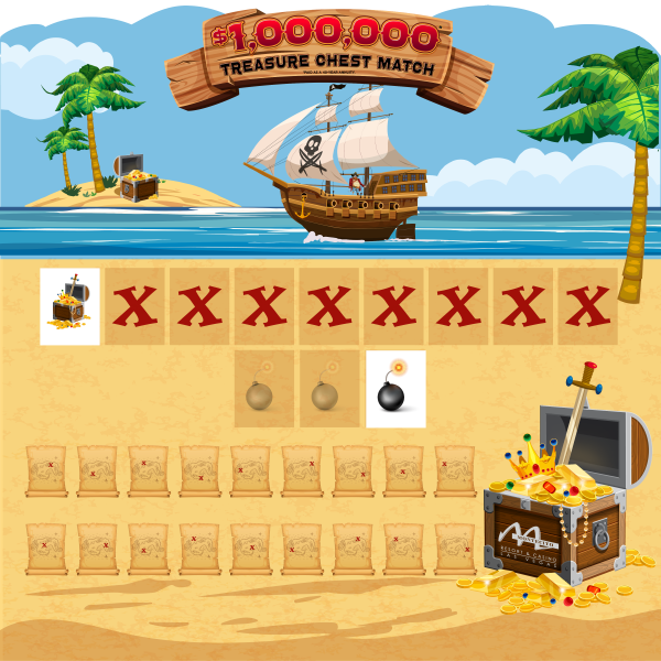 Treasure Chest Island Game Board